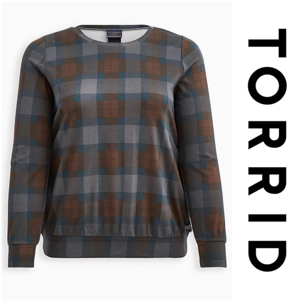 OUTLANDER PONTE TARTAN SWEATSHIRT